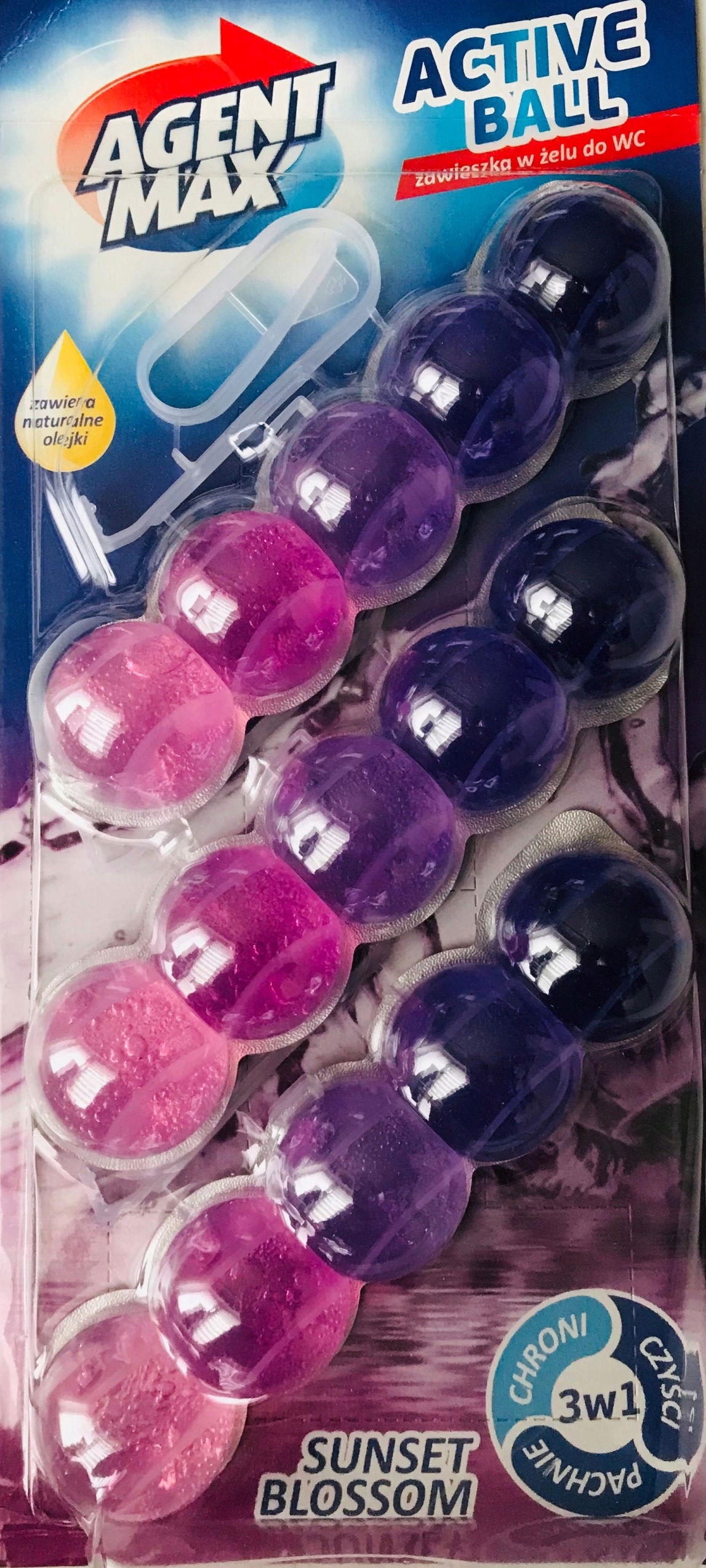 Wc Kocka Agent Max Active Ball Sunset 3x35G