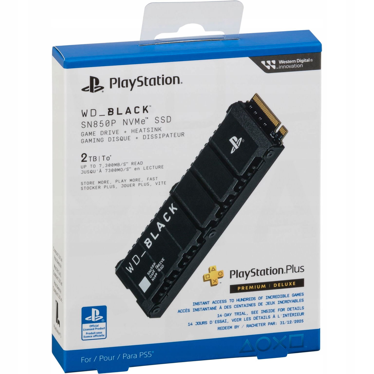 Western Digital Black Ssd 2TB Für PS5-Konzoly NVMe