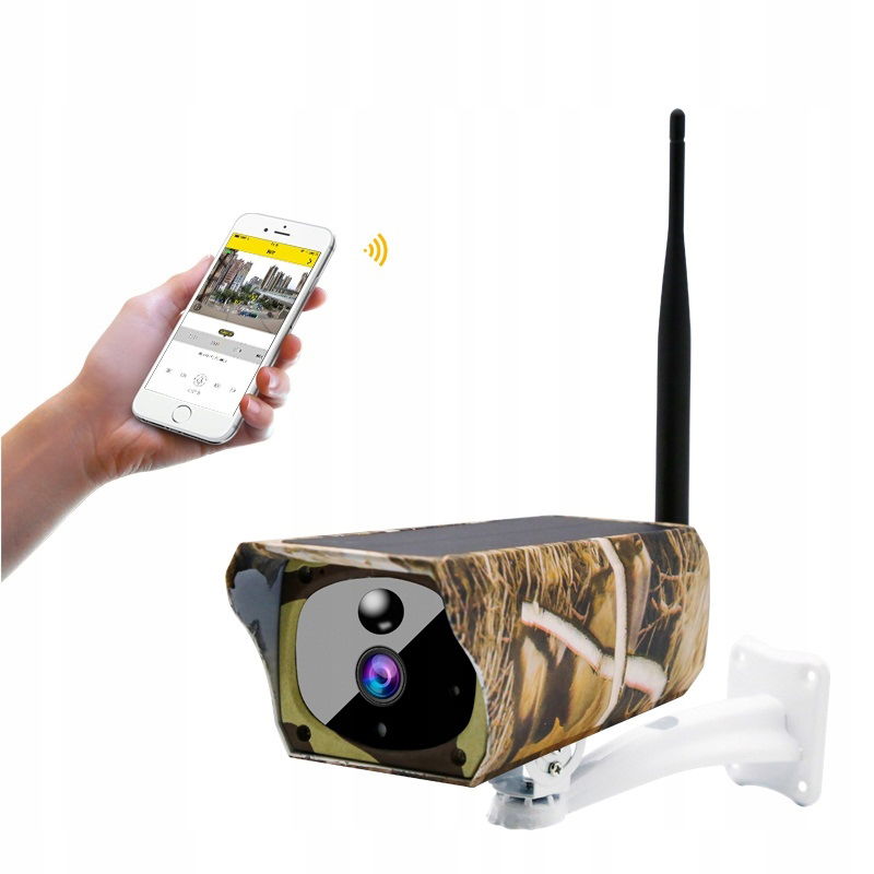 Wi-Fi kamera s solárnym panelom a batériami 1080p