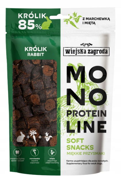 Wiejska Zagroda Monoproteínové mäkké pochúťky Králik 115 g