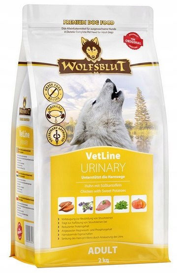 Wolfsblut Dog VetLine Urinary 2kg Krmivo pre psov s problémami močových ciest
