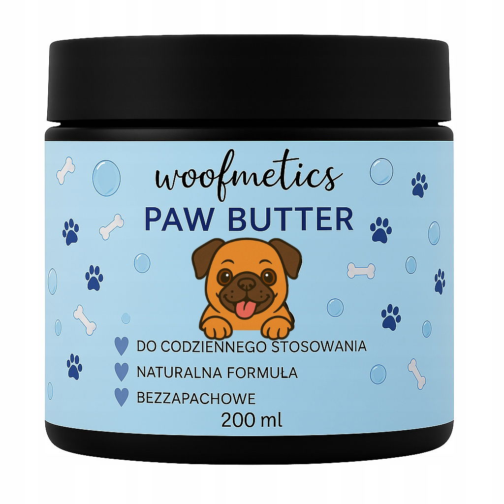 Woofmetics Balzam na maslo Krém na psie labky Bez Zápachu 200 ml Starostlivosť