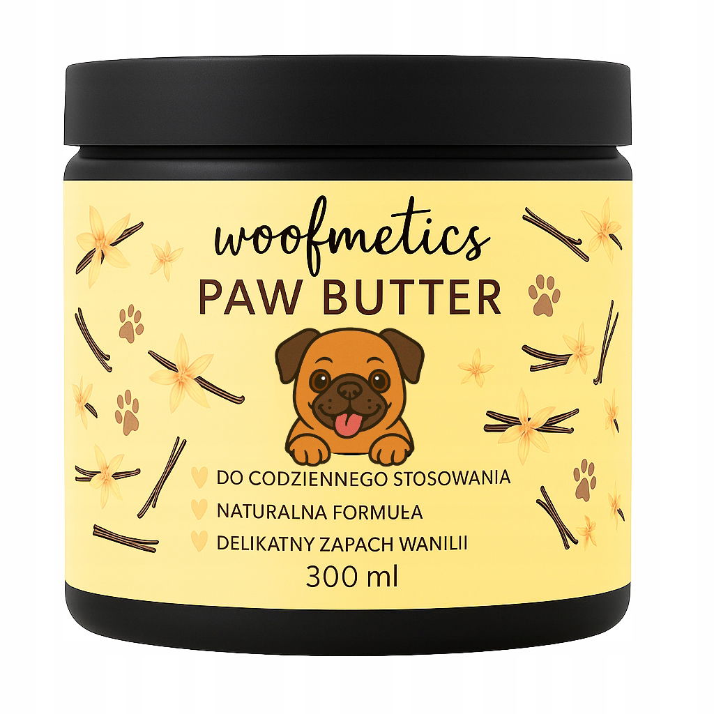Woofmetics Paw Butter – Lapačské maslo na starostlivosť o labky Vanilia 300 ml