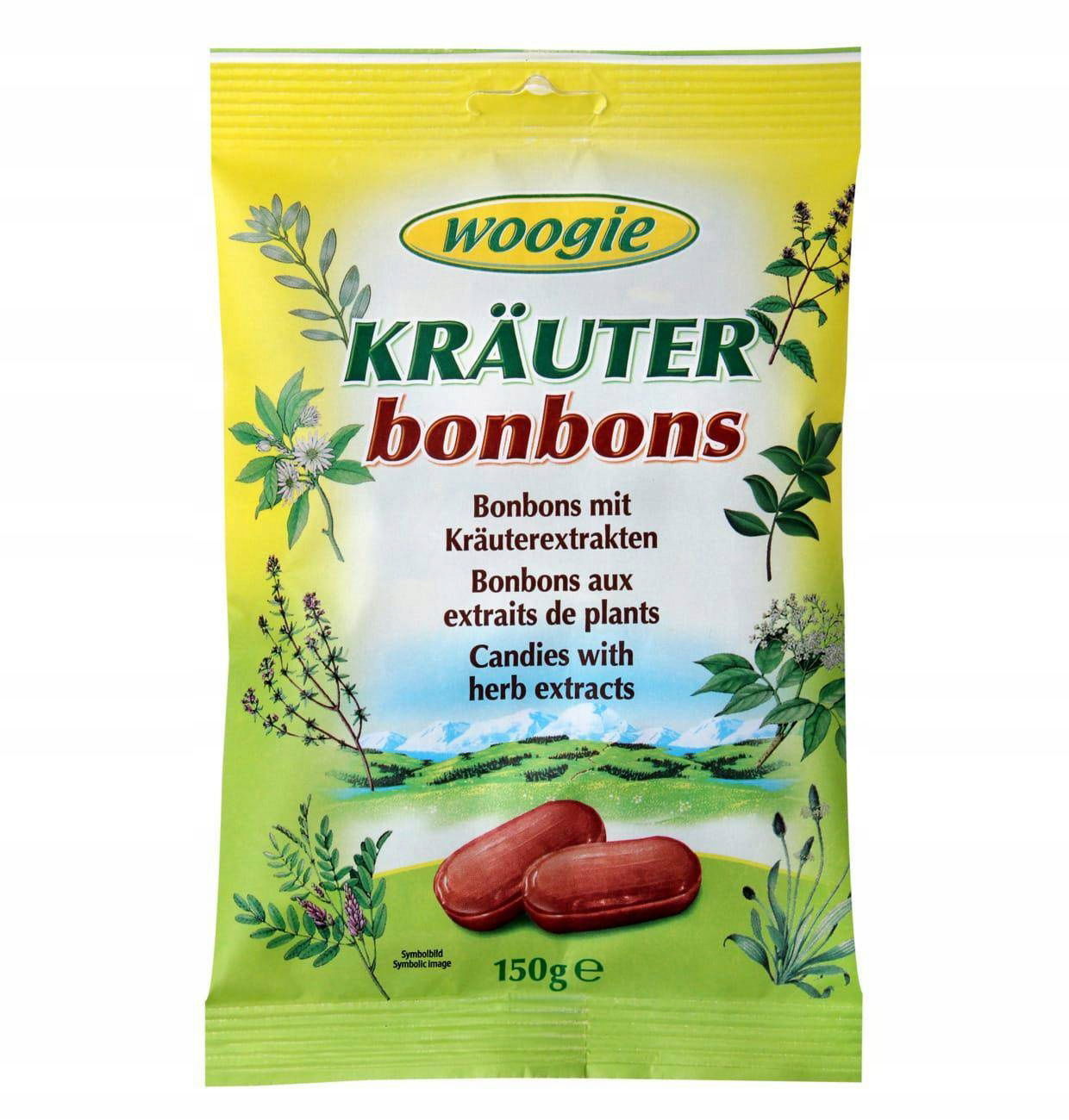 Woogie Bylinné cukríky 150 g