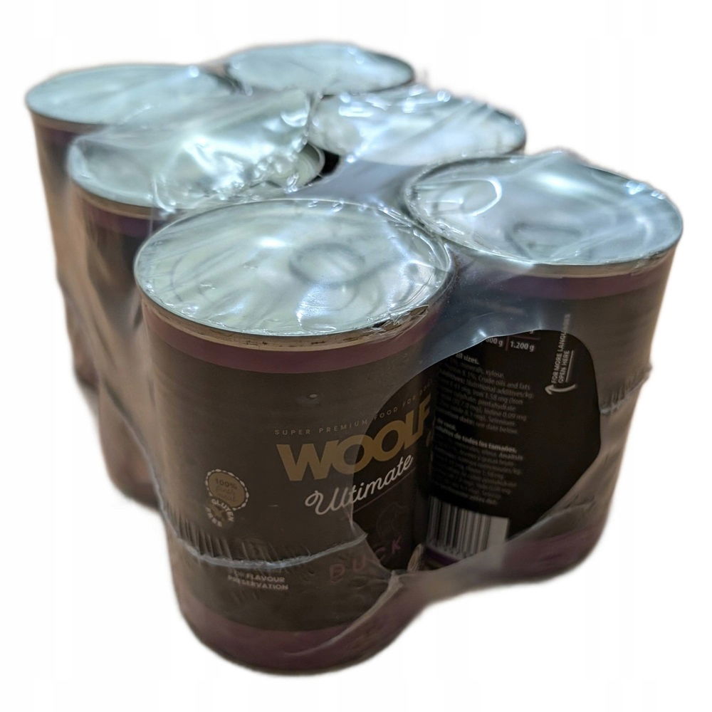 Woolf Ultimate Dog Can Duck Mokré monoproteínové krmivo Kačica Zagrzewka