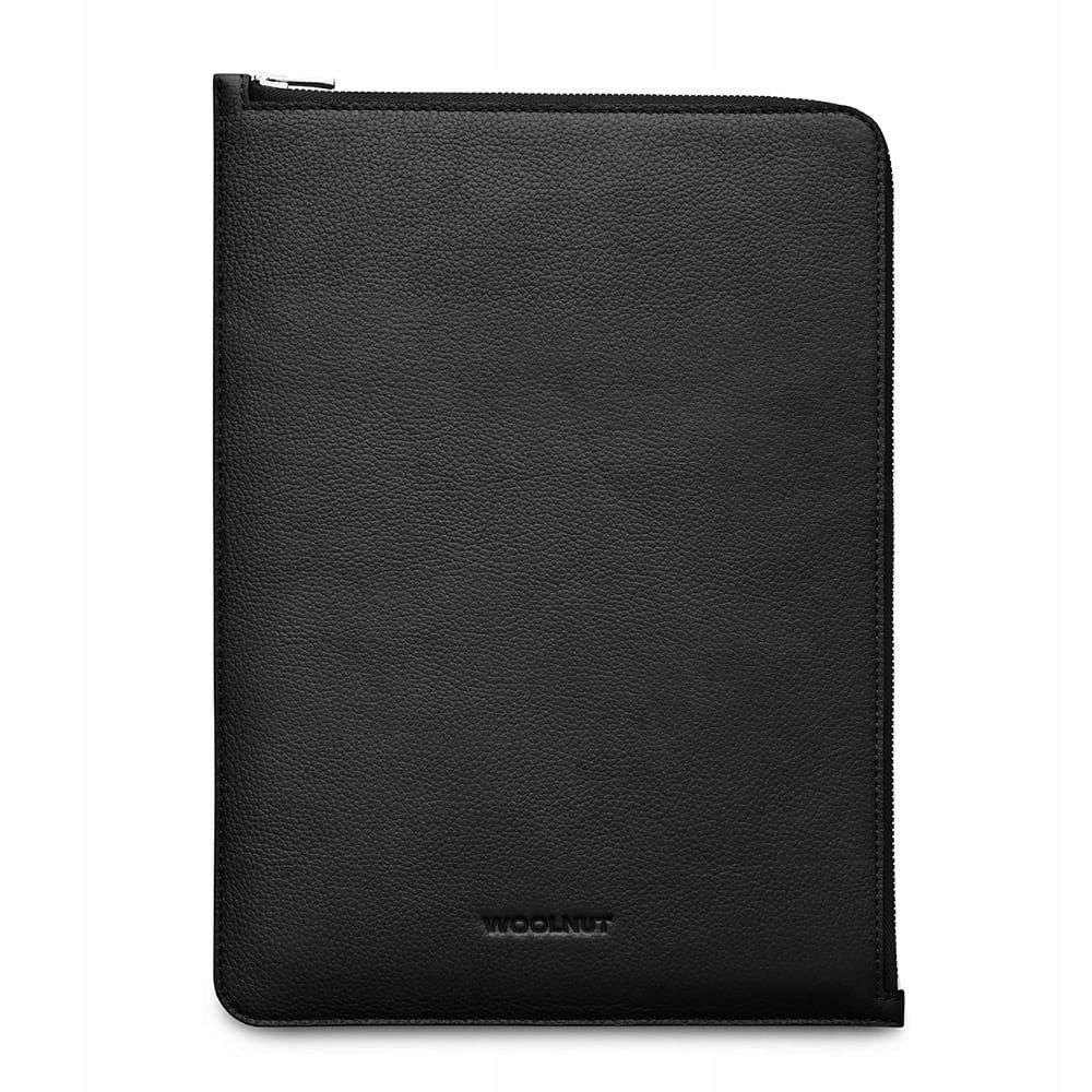 Woolnut kožené puzdro pre MacBook Pro 13" a 14" čierne