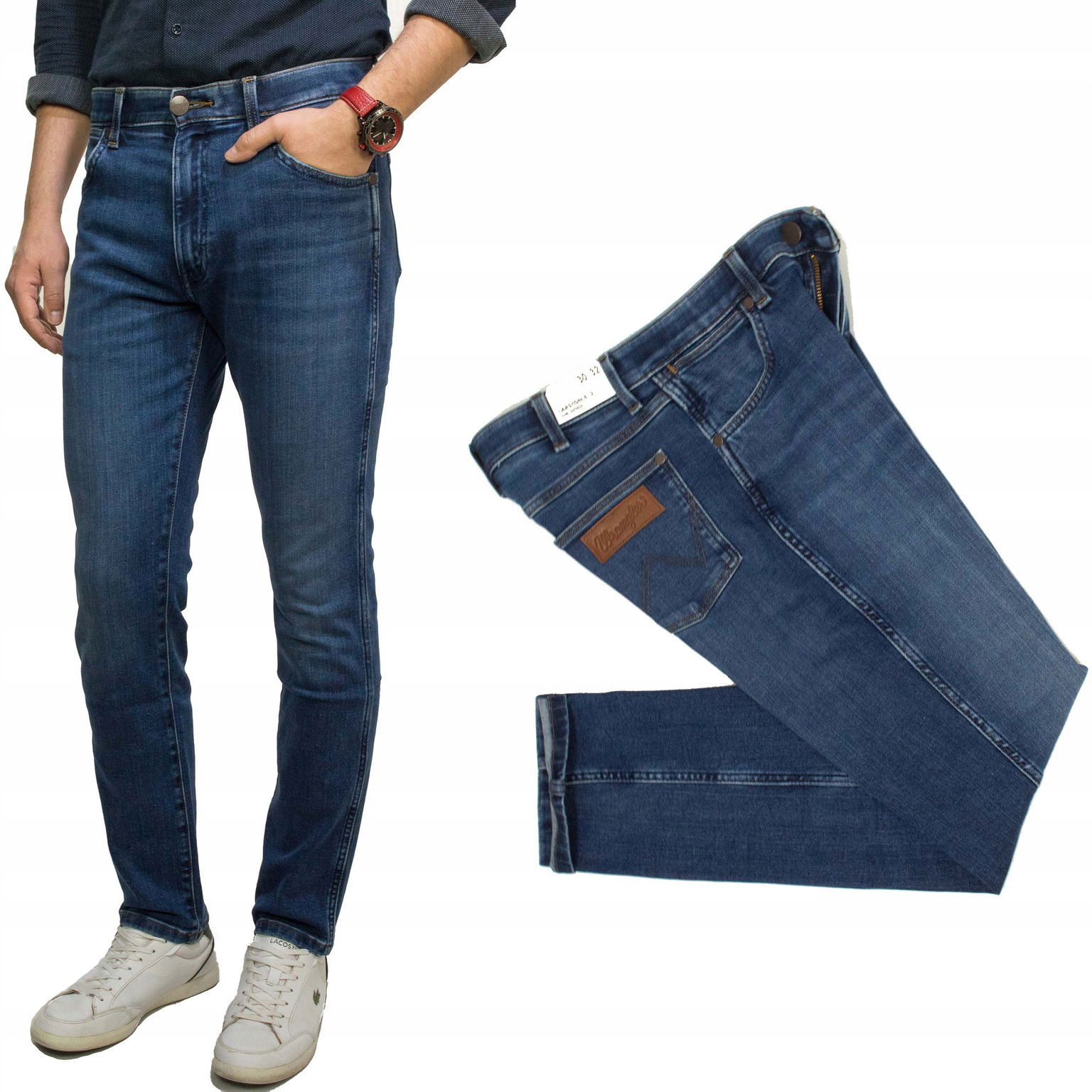 Wrangler Larston Dandelion Summer pánske džínsové nohavice Slim Tapered W31 L32