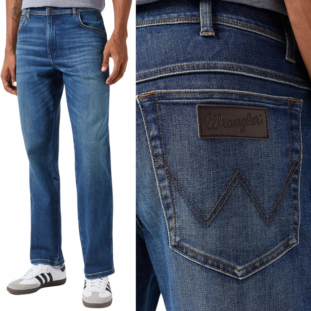 Wrangler Texas Hare Epic Soft jednoduché elastické džínsové nohavice W40 L34