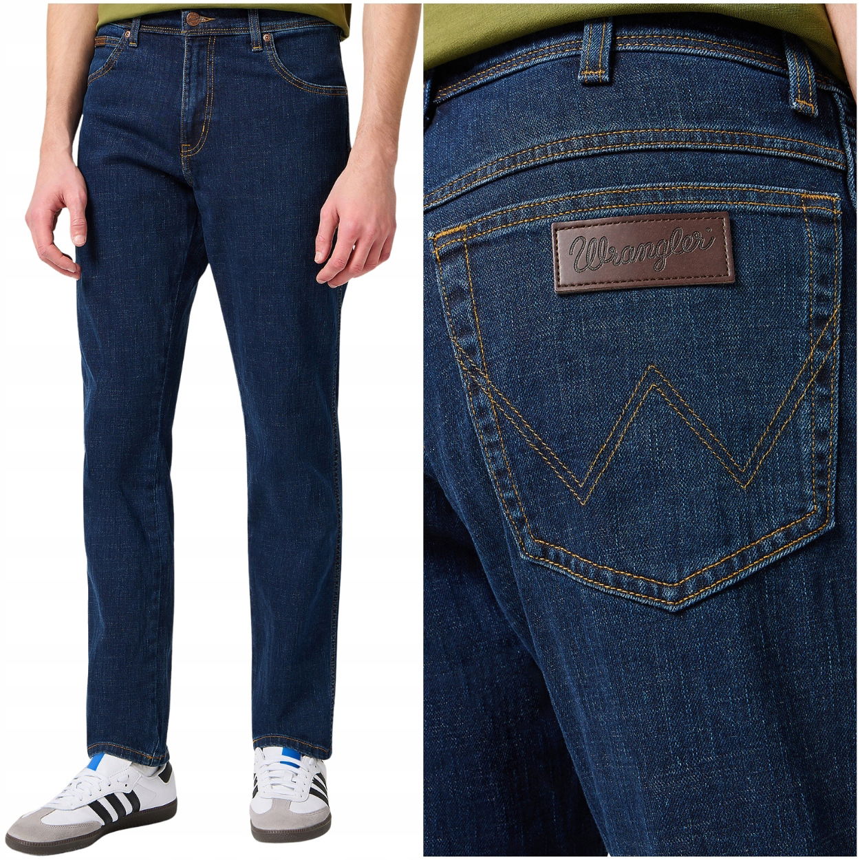 Wrangler Texas Slim Cross Game, mierne priliehavé džínsové nohavice W48 L32