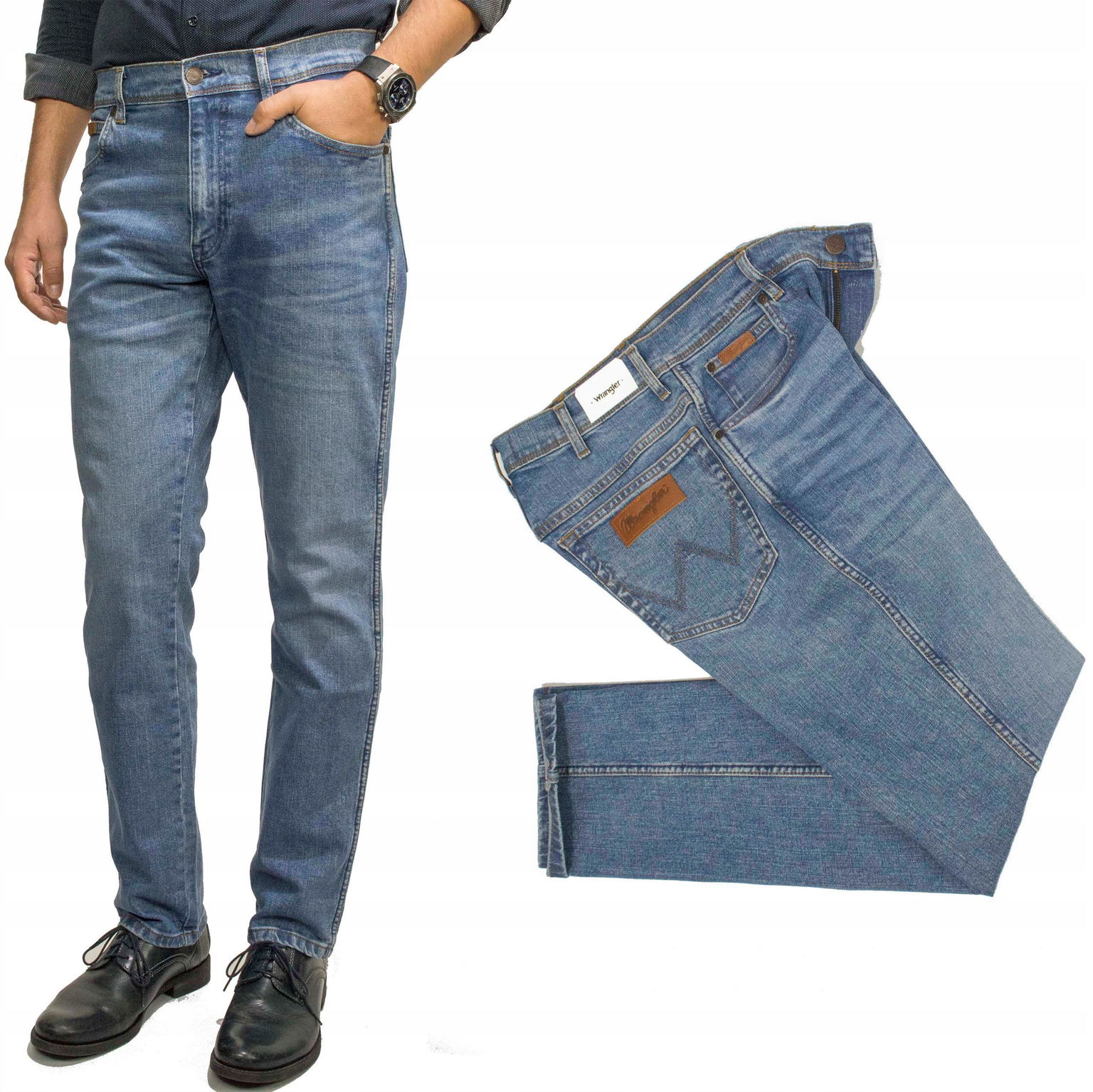 Wrangler Texas Slim Guardian pánske džínsové nohavice W30 L32