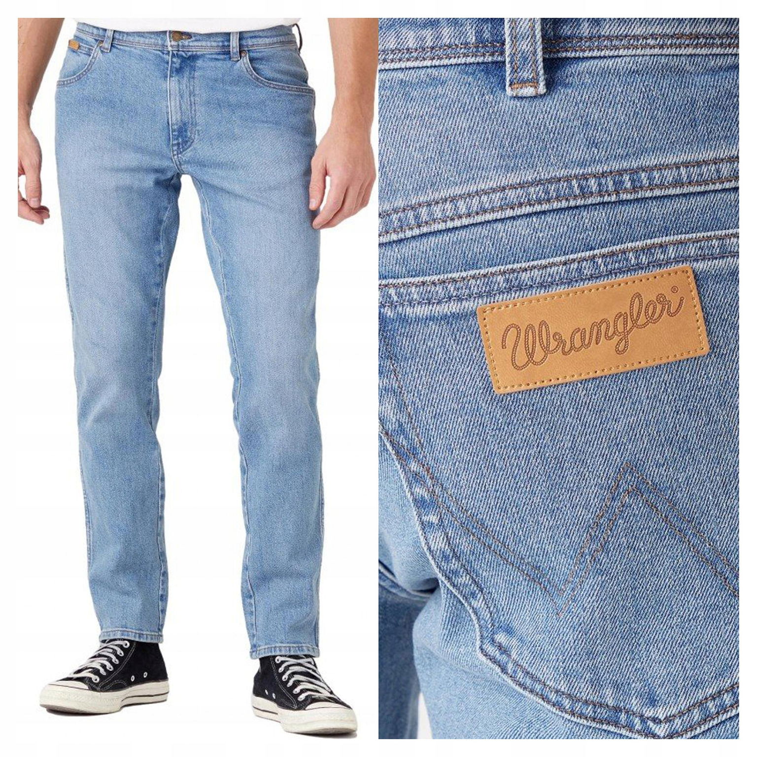 Wrangler Texas Slim Pánske Džínsové Nohavice W32 L34
