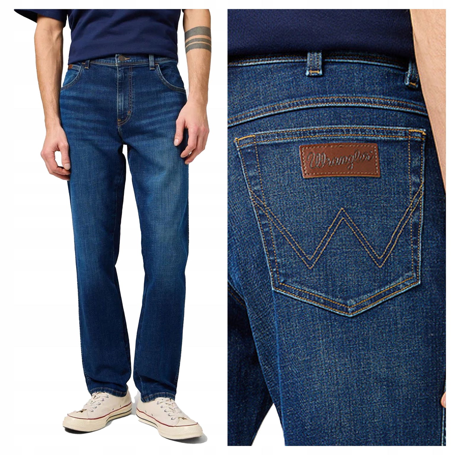 Wrangler Texas Slim W33 L34 Pánske džínsové nohavice, džínsy