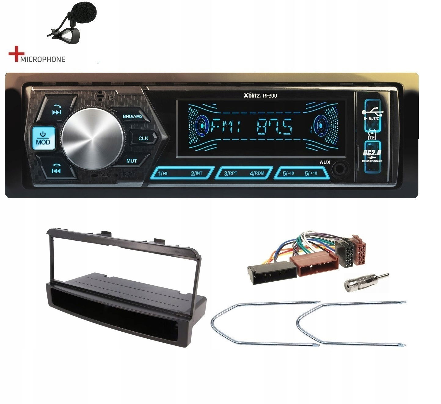 Xblitz RF300 Bluetooth Usb rádio Ford Focus MK1