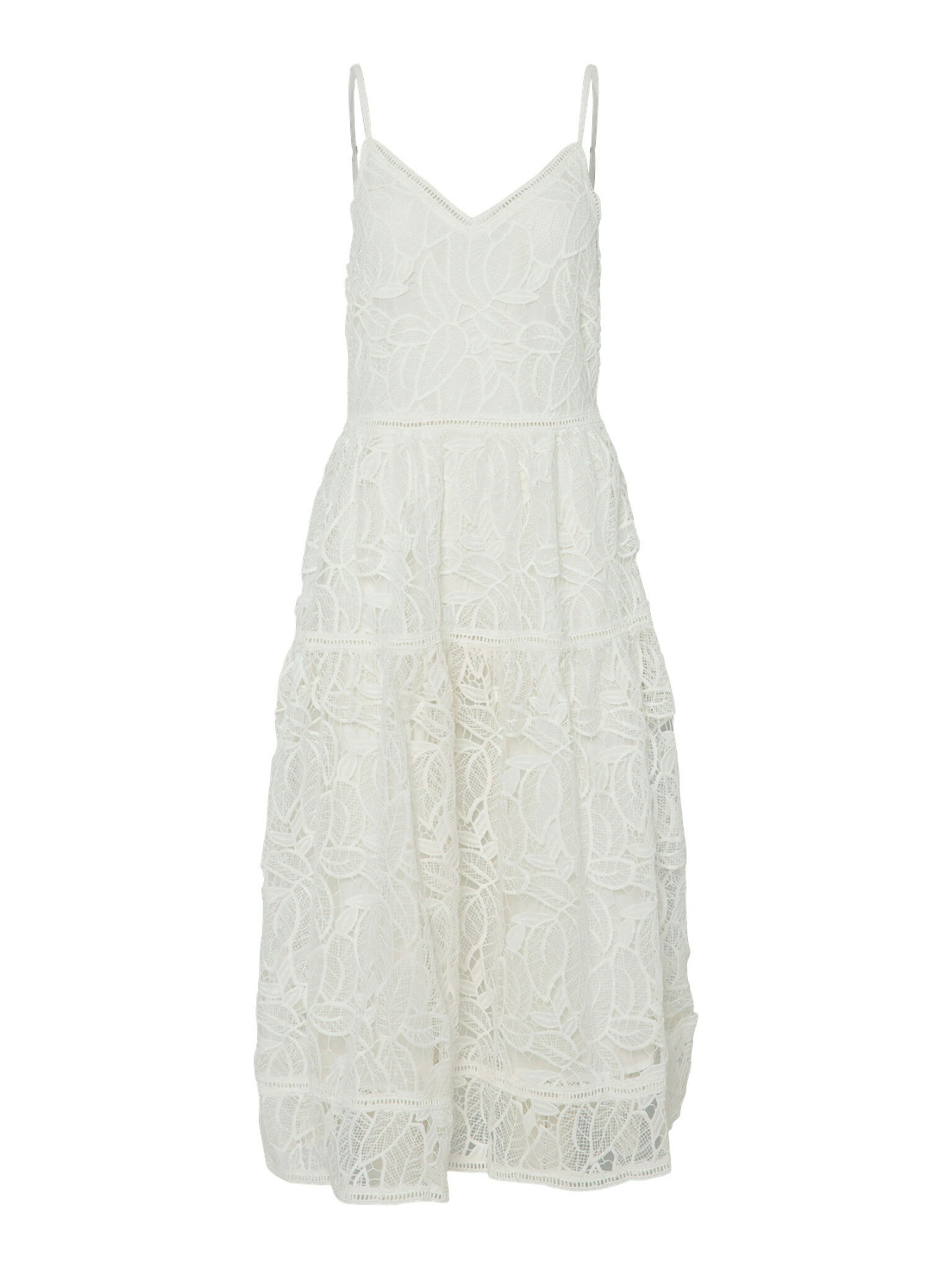 yas Dámske letné šaty YAS-26037183 Star White Biele