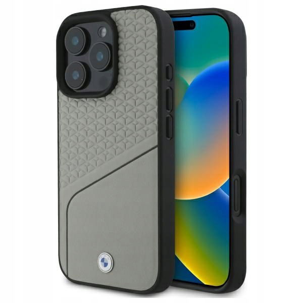 Zadný Kryt Bmw pre Apple iPhone 16 Pro Max sivý