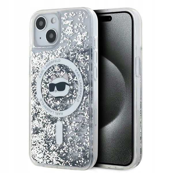 Zadný Kryt Karl Lagerfeld pre Apple iPhone 14 Plus strieborný