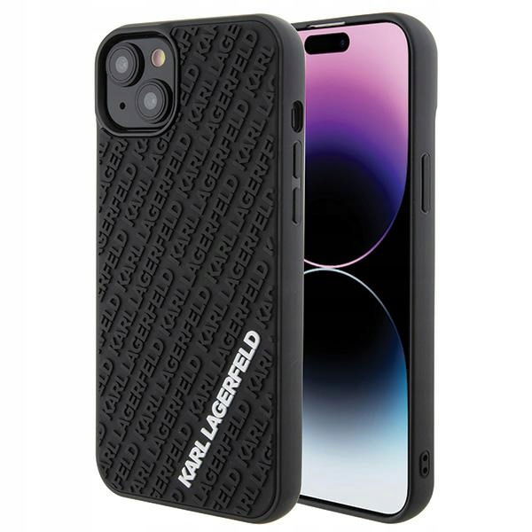 Zadný Kryt Karl Lagerfeld pre Apple iPhone 15 Plus čierny