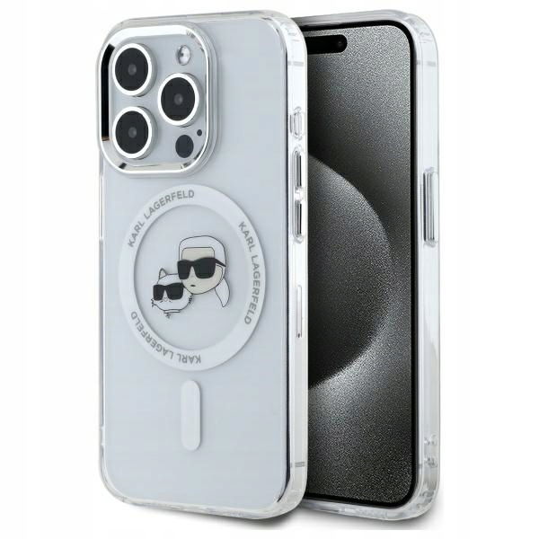 Zadný Kryt Karl Lagerfeld pre Apple iPhone 15 Pro Max biely