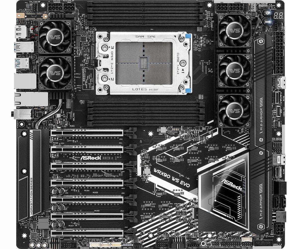 Základná doska Atx ASRock WRX90 Ws Evo