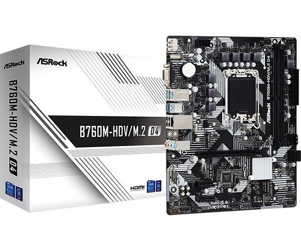 Základná doska B760M-HDV/M.2 D4 s1700 2DDR4 Dp/hdmi mATX