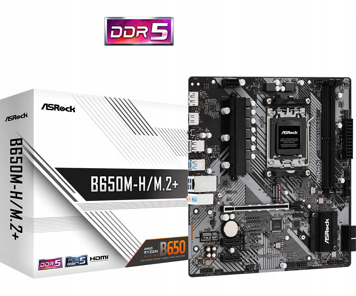 Základná doska Micro Atx ASRock B650M-H/M.2+
