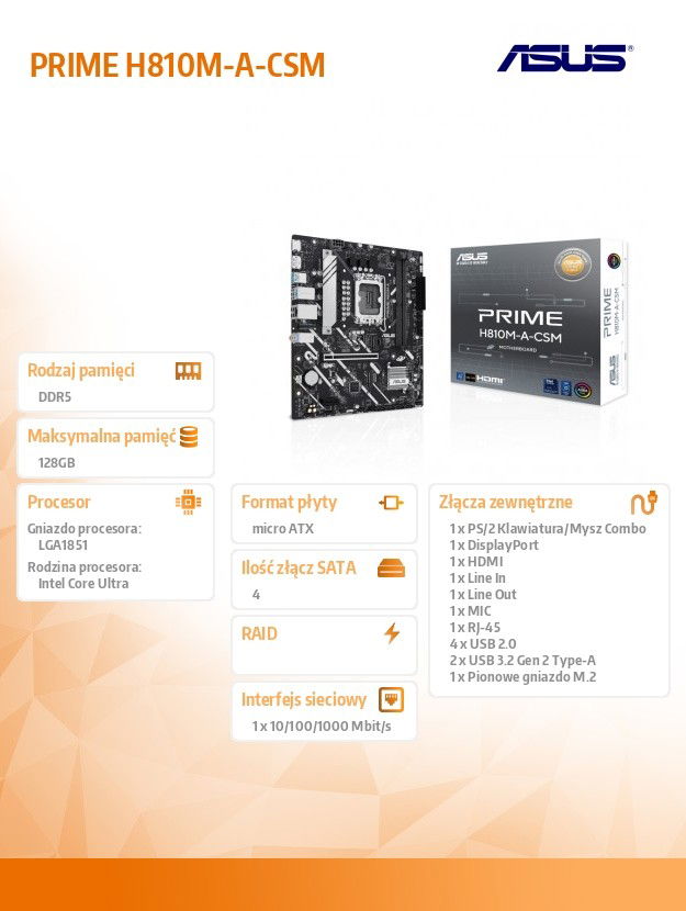 Základná doska Prime H810M-A-CSM