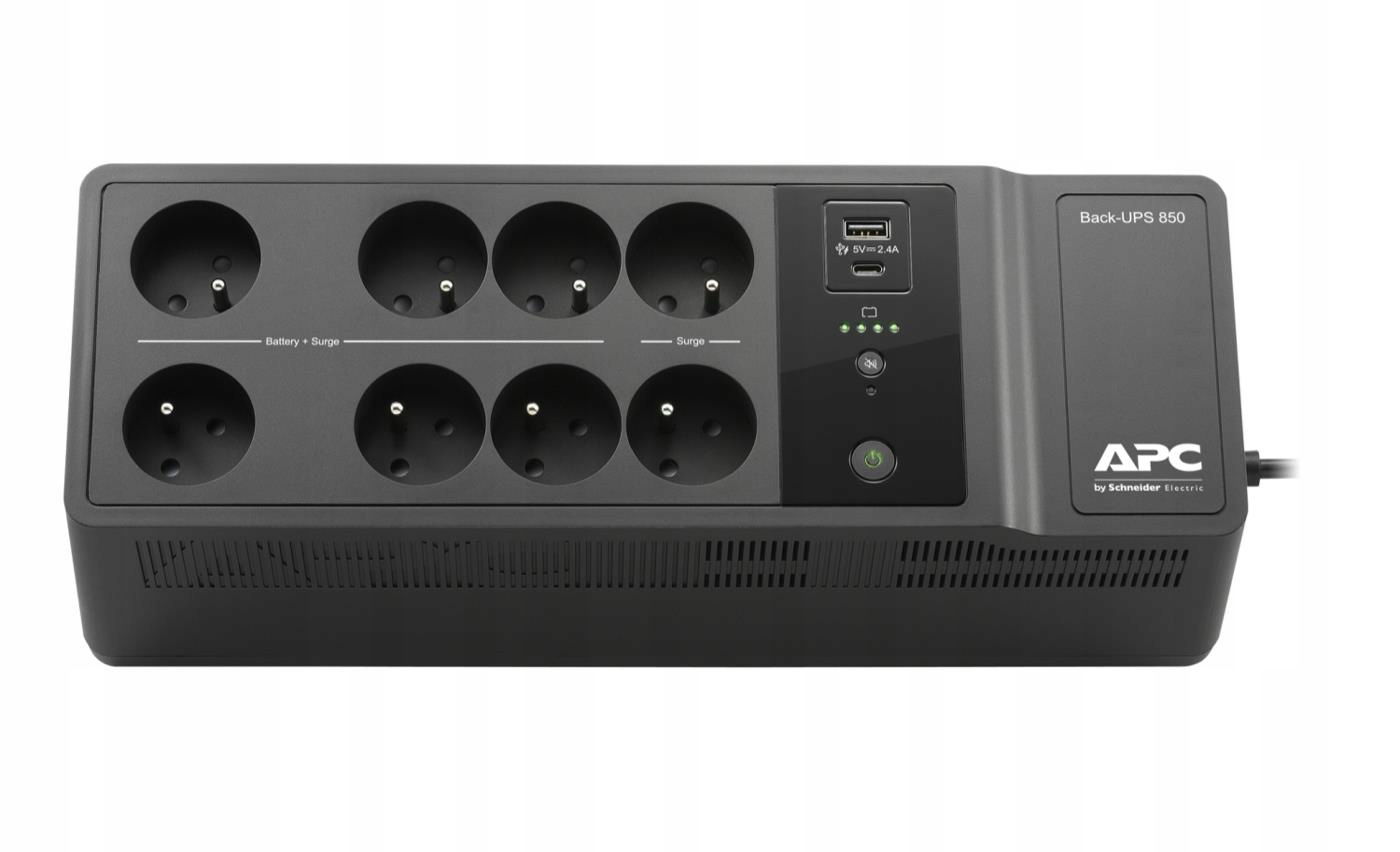 Záložný zdroj Apc Back-UPS (850VA/520W, 8x Fr, Usb, Usb-c)