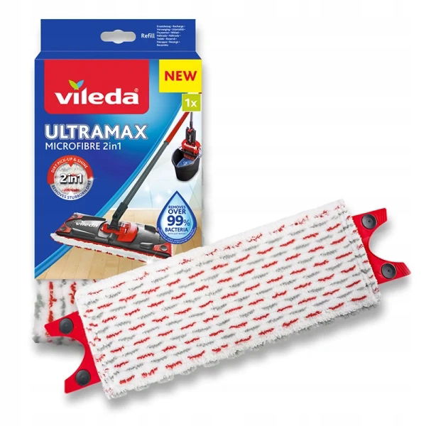 Zásoba Náplň do plochého mopu Vileda Ultramax 34 x 14 cm mikrovlákno
