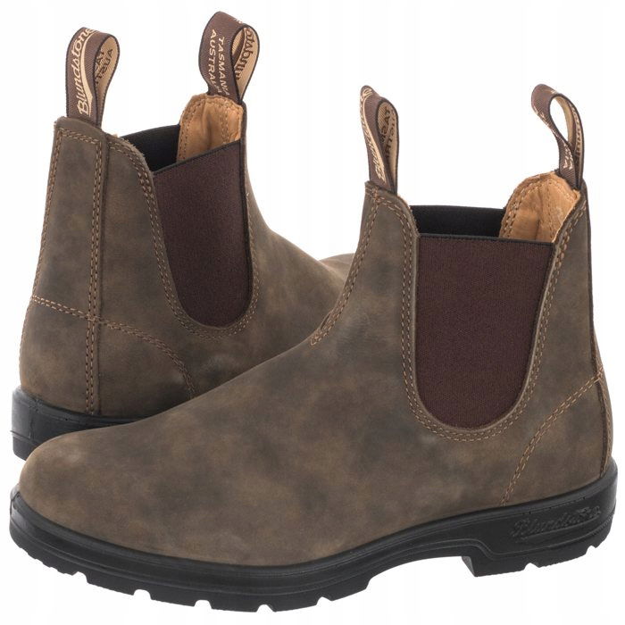 Zasúvacie kožené čižmy Blundstone 585 Rustic Brown Hnedé