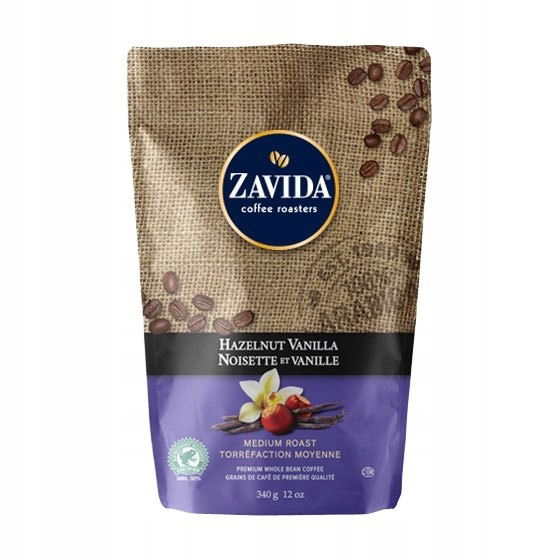 Zavida Hazelnut Vanilla 340 g – chuťová zrnková káva