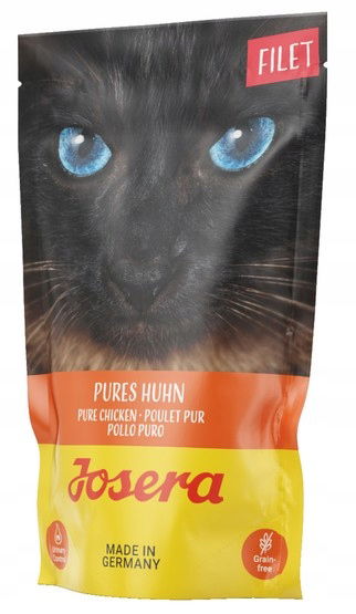 Zdravé krmivo s vysokým mäsom pre mačku Josera Kuracie Mäso v lahodnom vývare 70 g
