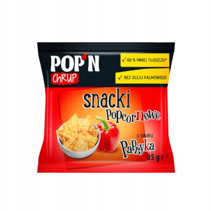 ZdravýJa Sante Pop'n Chrup Popcornové Snacky PAPRIKA-35g