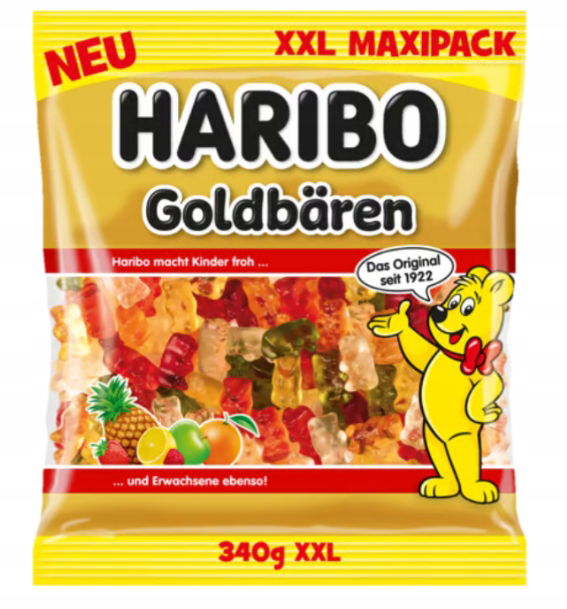 Želé Zlaté medvedíky Haribo 340 g z Nemecka