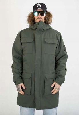 Zimná bunda Prosto Expedition parka tmavá olivovo zelená