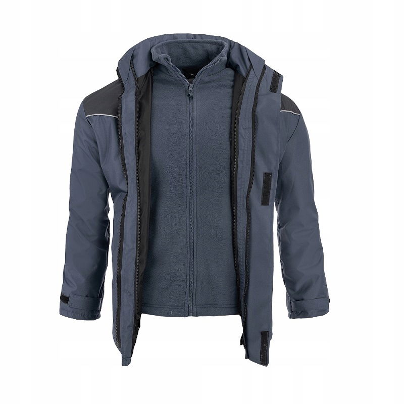 Zimná Bunda Zateplená Fleecom 3V1 Aero Gray M