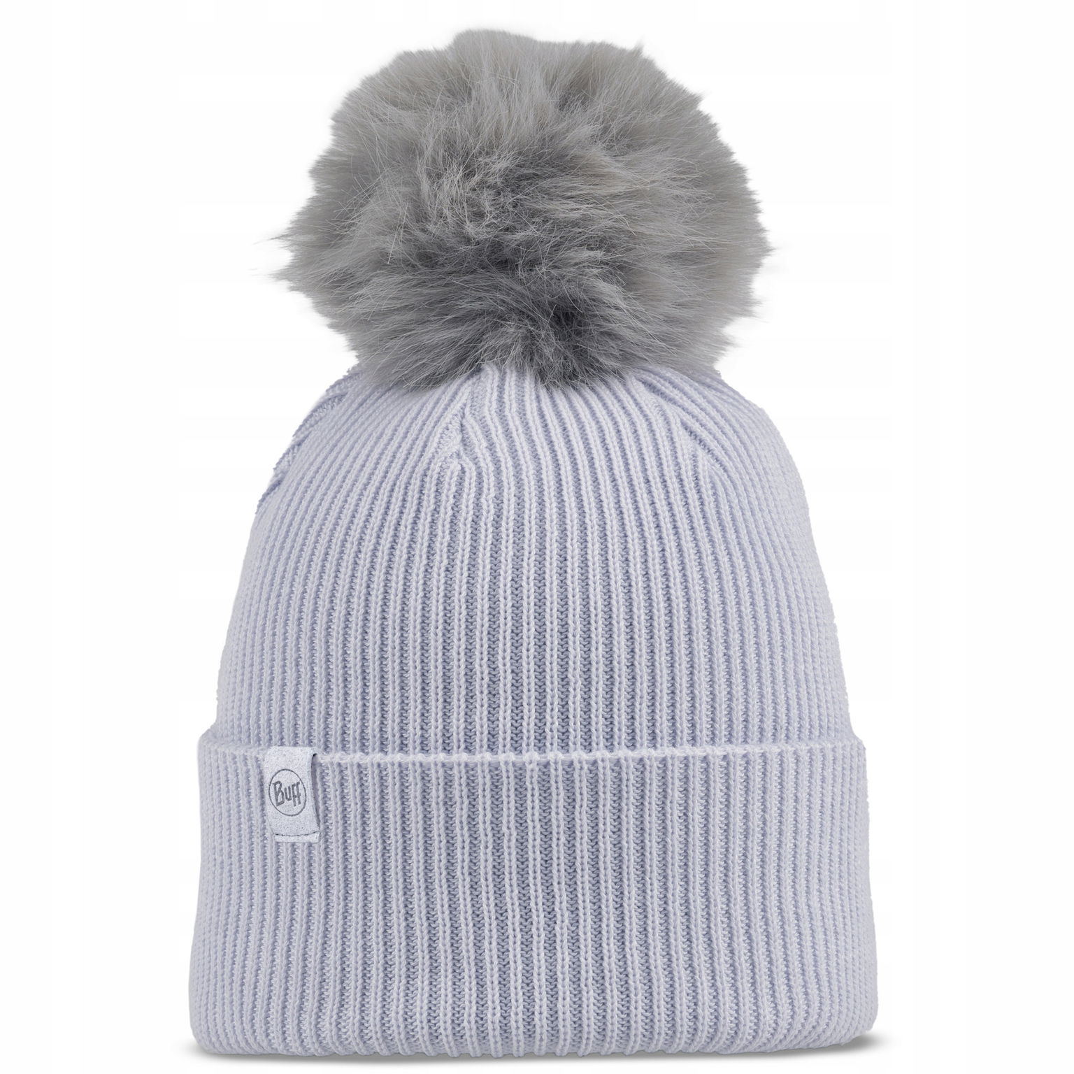 Zimná čiapka Buff Knitted Beanie Kesha Crystal šedá s brmbolcom