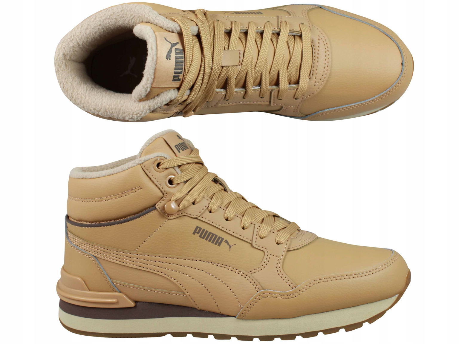 Zimné topánky Puma St Runner V4 MID Prírodná koža 402893 05 veľ. 37