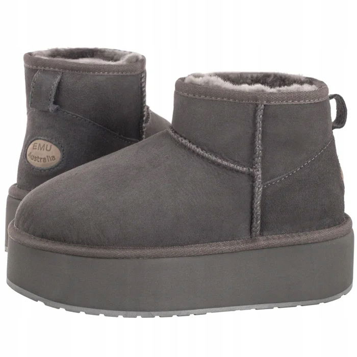 Zimné topánky Topánky Emu Australia Stinger Micro Flatform Charcoal