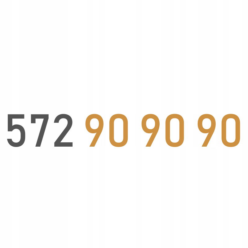 Zlaté Číslo 572 90 90 90