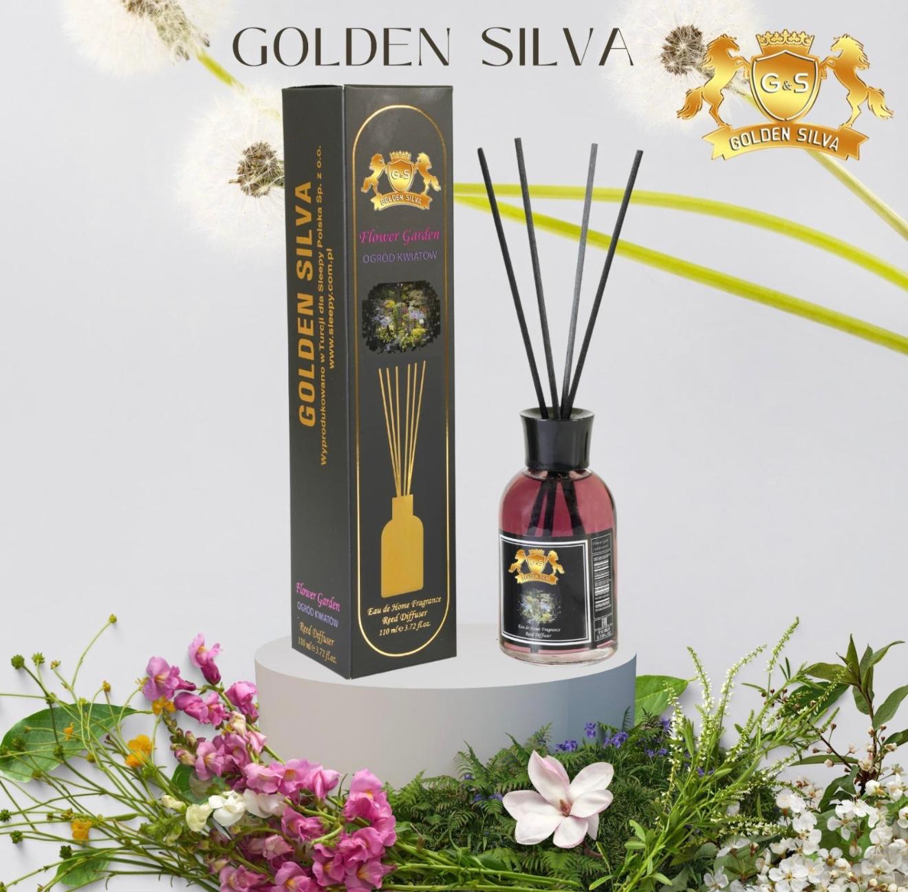 Zlaté Silva Vonné Tyčinky Do Miestností 110 ML Kvetinová Záhrada