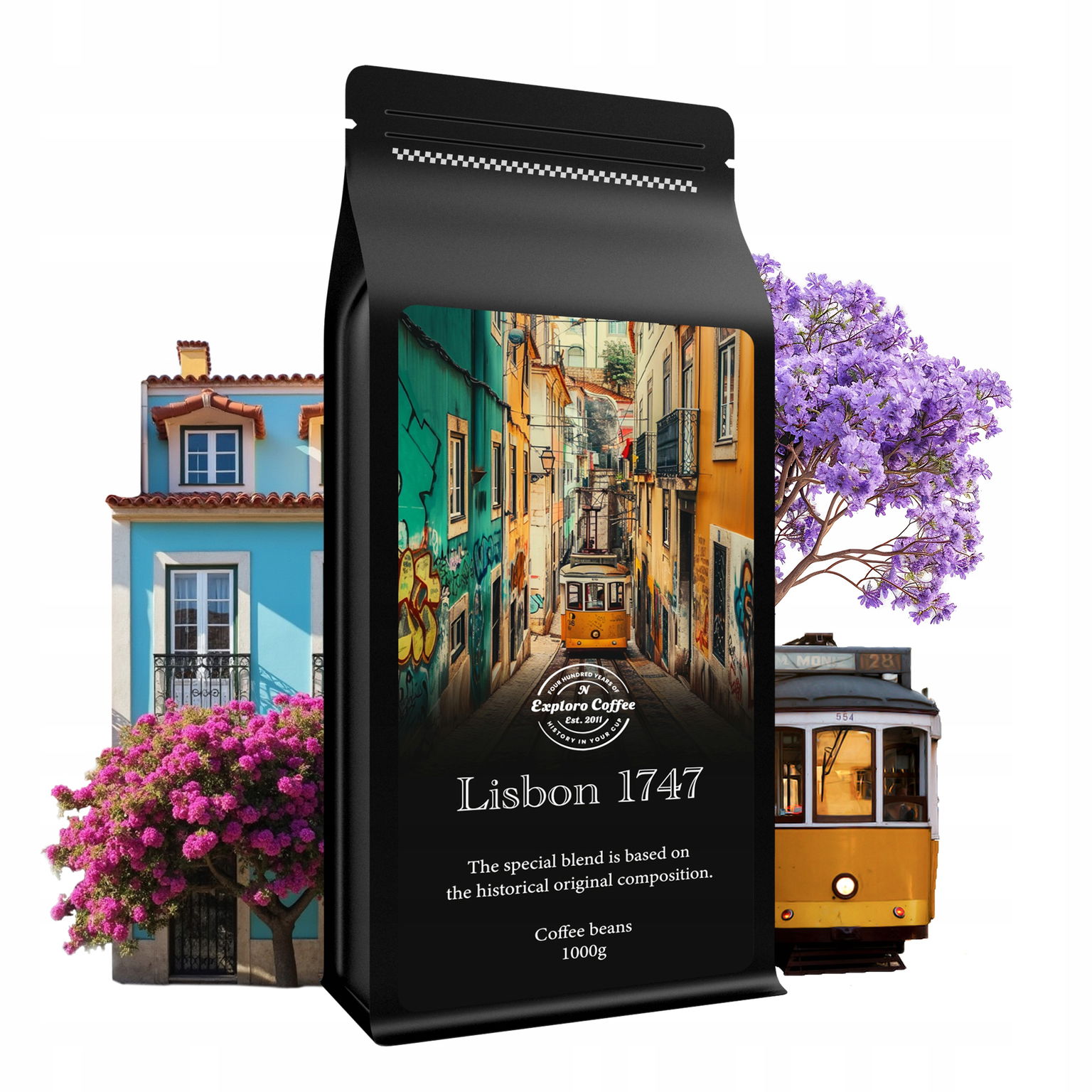 Zrnková káva 1 kg Lisbon Black Label Arabica Espresso