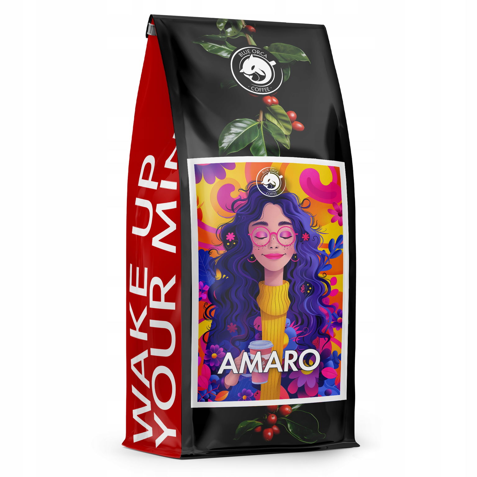 Zrnková káva 1kg Amaro Arabica 100 % Limited Edition Blue Orca Darček