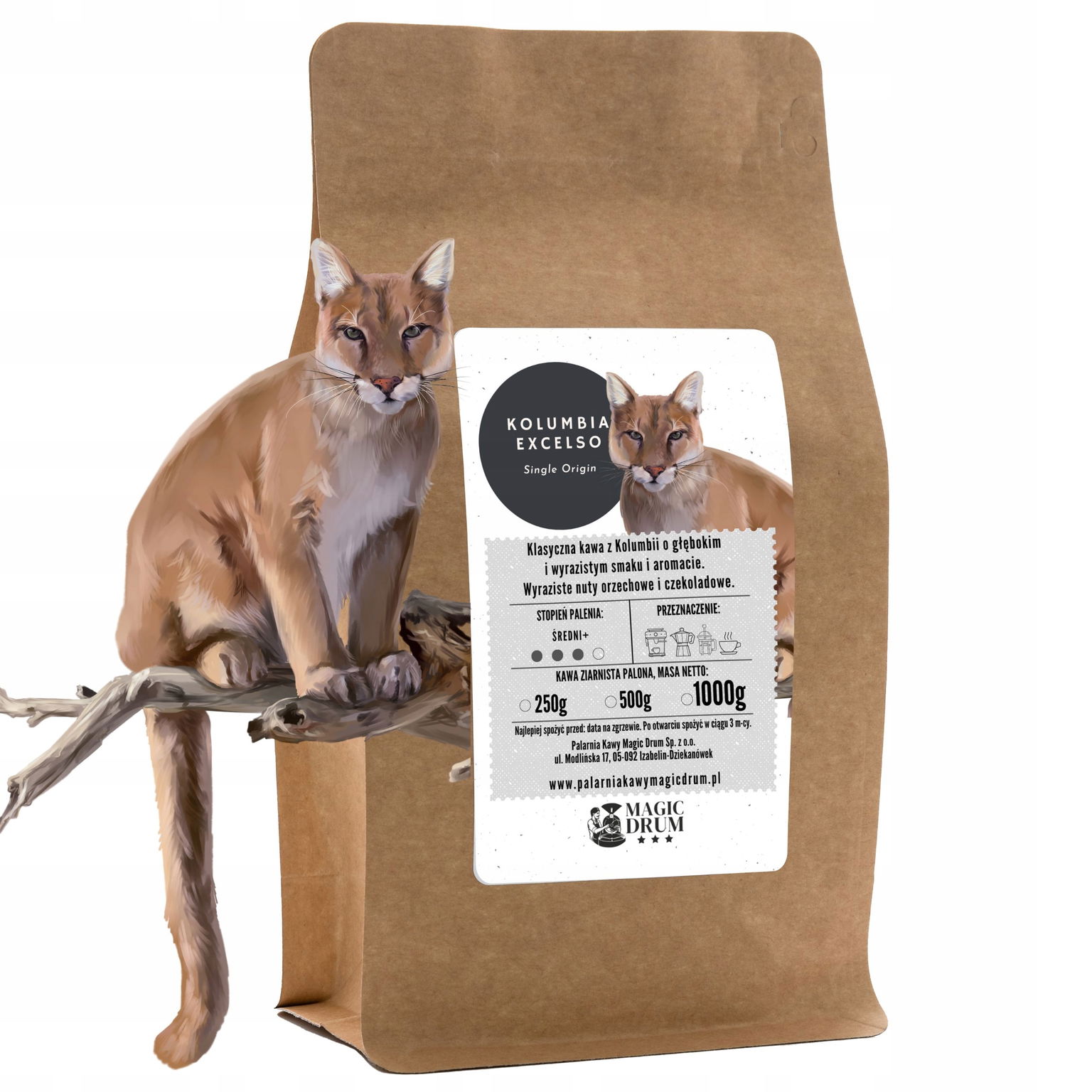 Zrnková káva Kolumbia 1 kg čerstvo pražená arabica