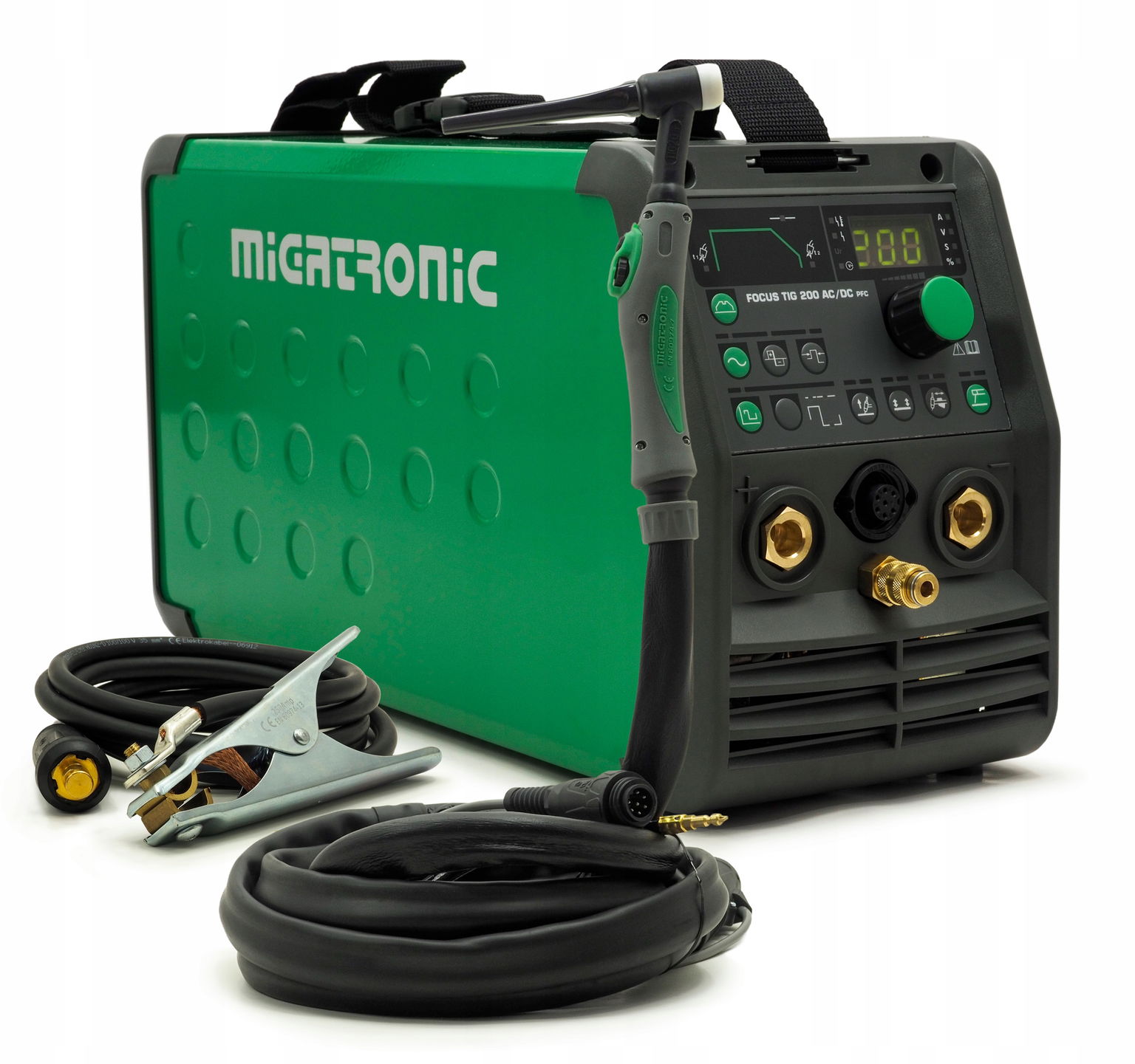 Zváračka Migatronic Focus Tig 200 Ac/dc Hp Pfc Držiak Tig 201F/4M
