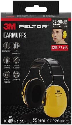3M Peltor Chrániče sluchu H510A-1, žlté