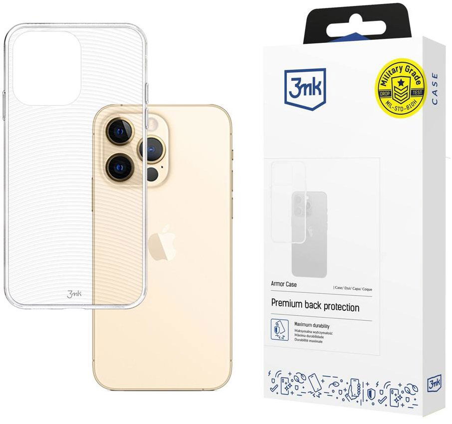 3MK Armor case pre Apple iPhone 13 Pro, číry