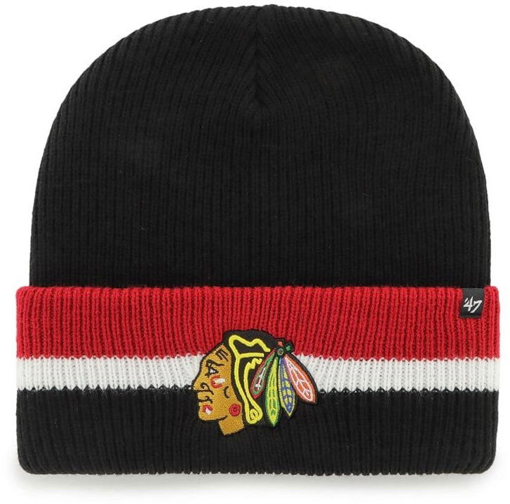 47 Brand Čiapka NHL Split Cuff Knit SR Chicago Blackhawks, HS23