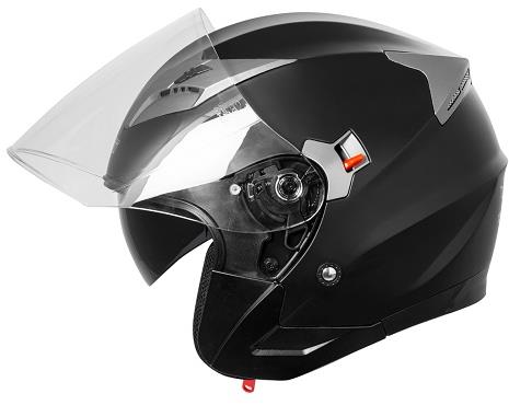 A-PRO KINETIC BK MT čierna otvorená jet prilba, XL