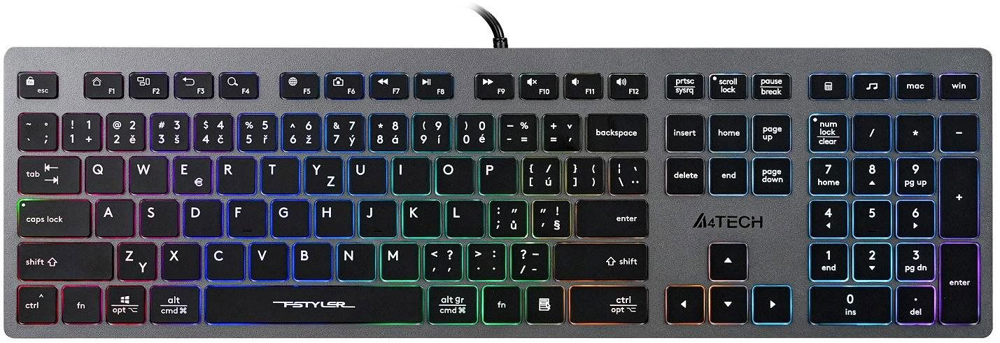 A4tech FX60 s neónovým podsvietením USB sivá – CZ