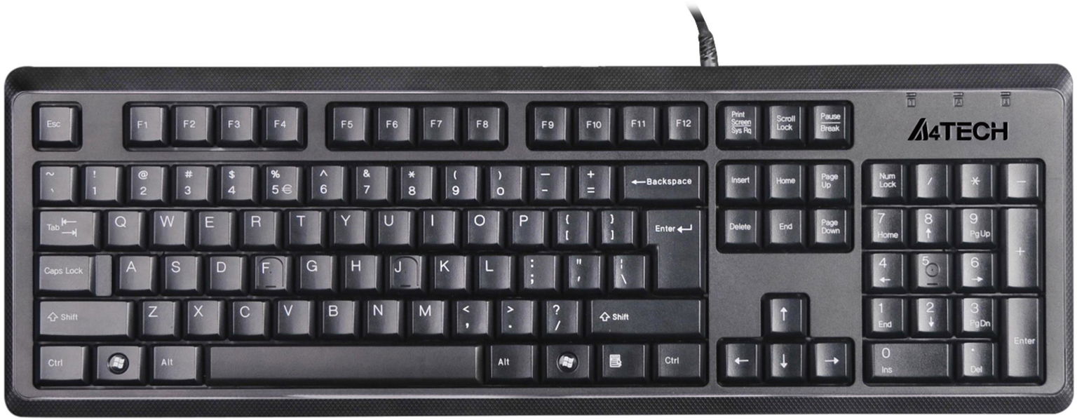 A4tech KR-92 čierna, vodoodolná